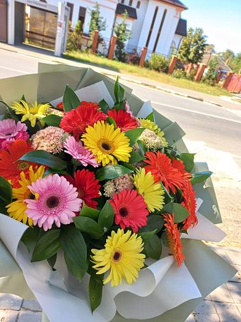 Букет цветов из: Герберы в Языково Республика Башкортостан